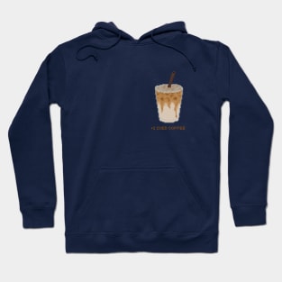 +1 Iced coffee pixel art Hoodie